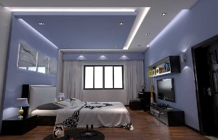 thạch cao xuyên mộc phòng ngủ
